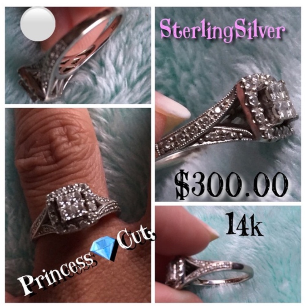 Princess Diamond Cut Ring